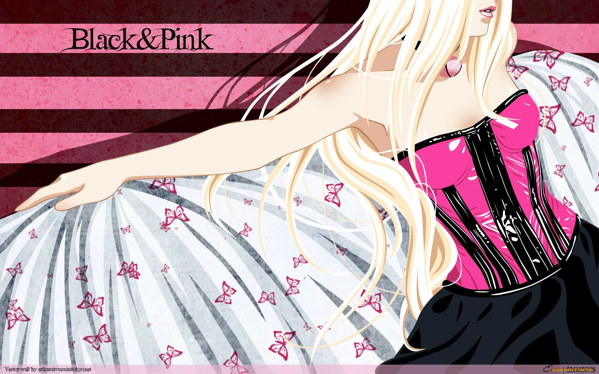 black&, pink, , *unknown, 
